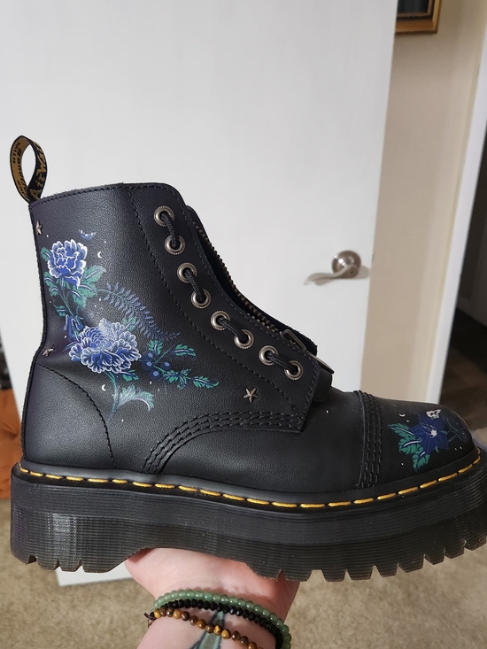 Dr. Martens Shoes - Dr. Martens Mystic Floral Leather Platform